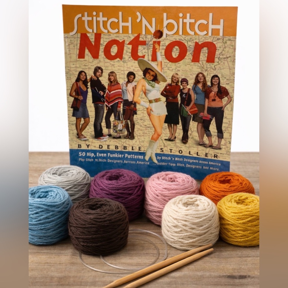KNITTING BOOK Stitch' n Btch Nation Book Debbie Stoller 50 Hip Funkier Patterns
